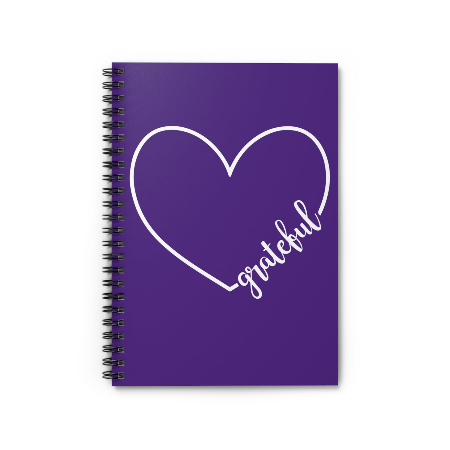 Grateful Heart Spiral Notebook - Ruled Line