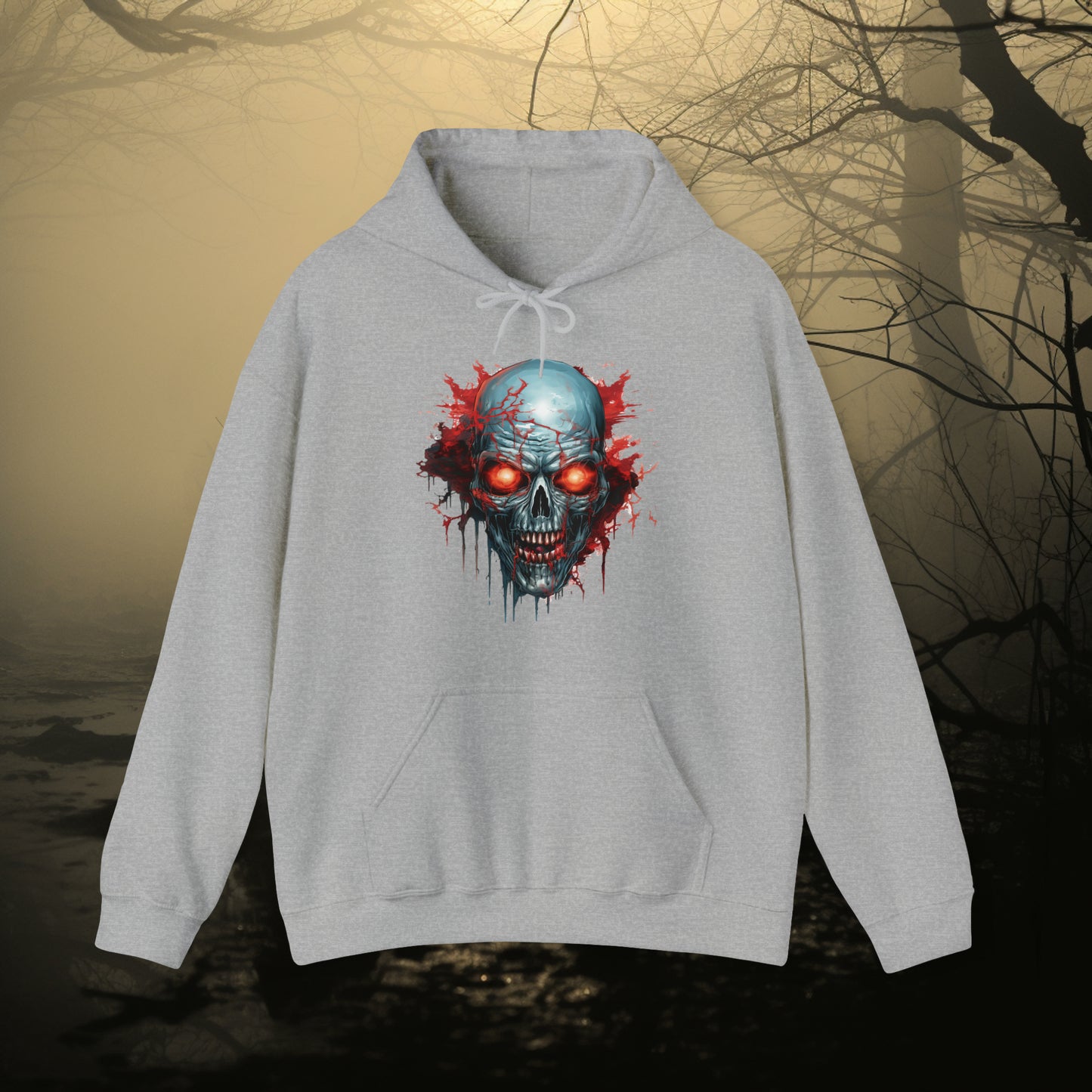 Evil Skull Unisex Heavy Blend™ Hooded Sweatshirt