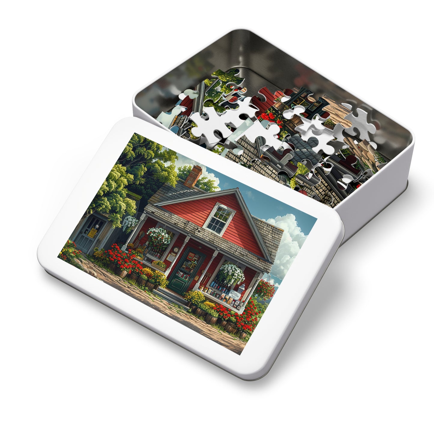 Little Red Country Store Jigsaw Puzzle (30, 110, 252, 500,1000-Piece)