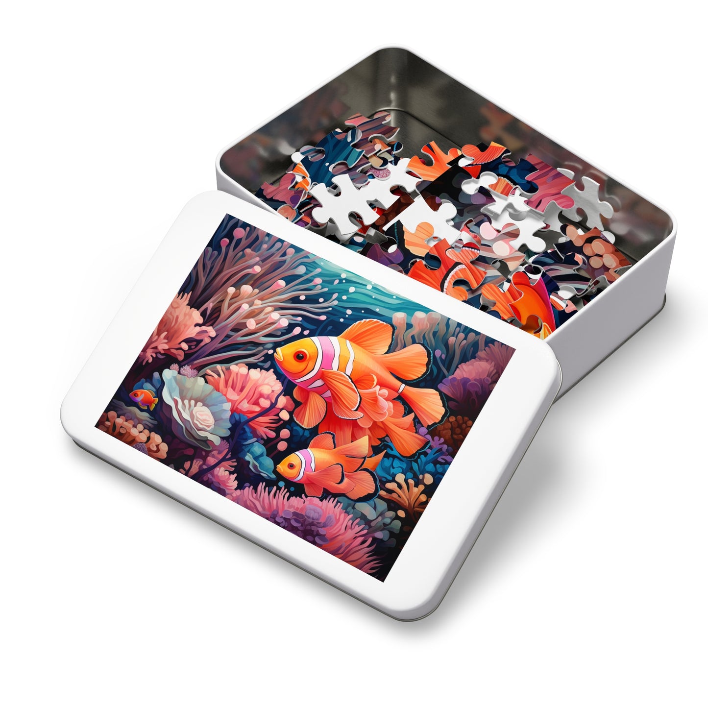 Clown Fish in the Coral Reef Jigsaw Puzzle (30, 110, 252, 500,1000-Piece)