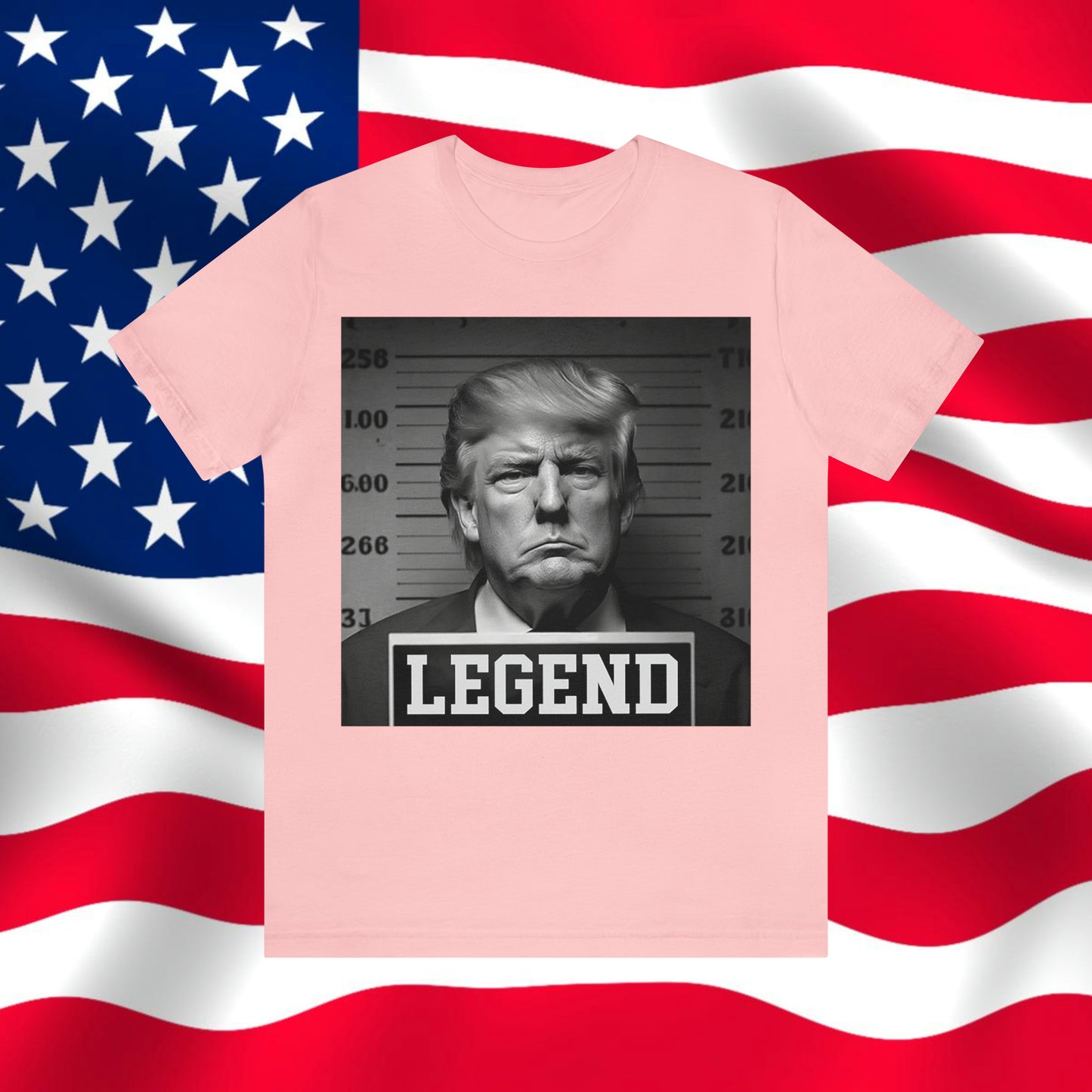 Trump Mug Shot Legend Unisex Jersey Short Sleeve Tee