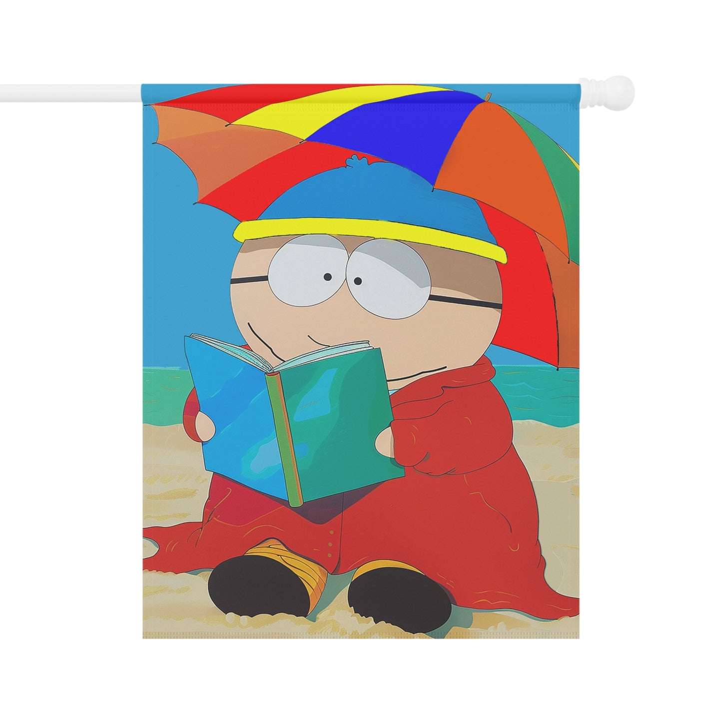 Beach Cartman Reading Garden & House Banner