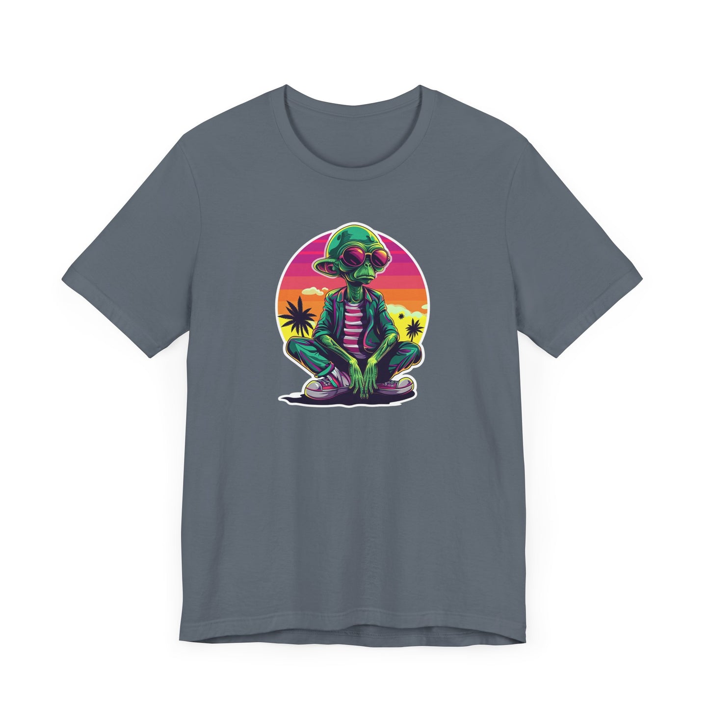Retro Alien Unisex Jersey Short Sleeve Tee