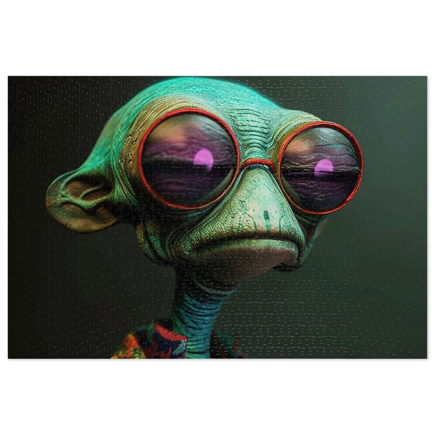Cool Alien Jigsaw Puzzle (30, 110, 252, 500,1000-Piece)
