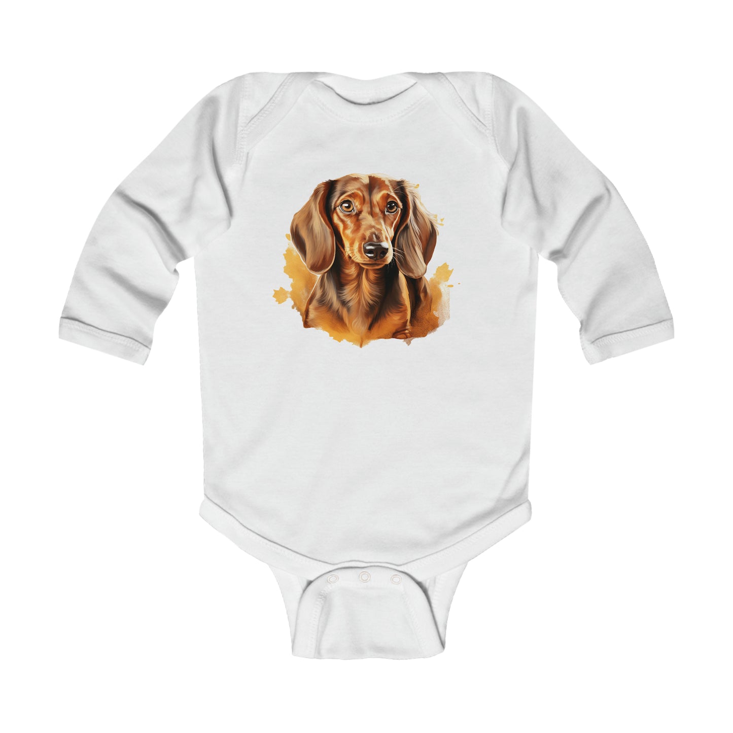 Dachshund Infant Long Sleeve Bodysuit