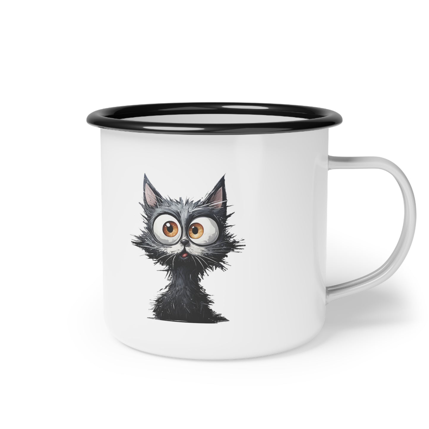 Crazy Eyes Enamel Camp Cup