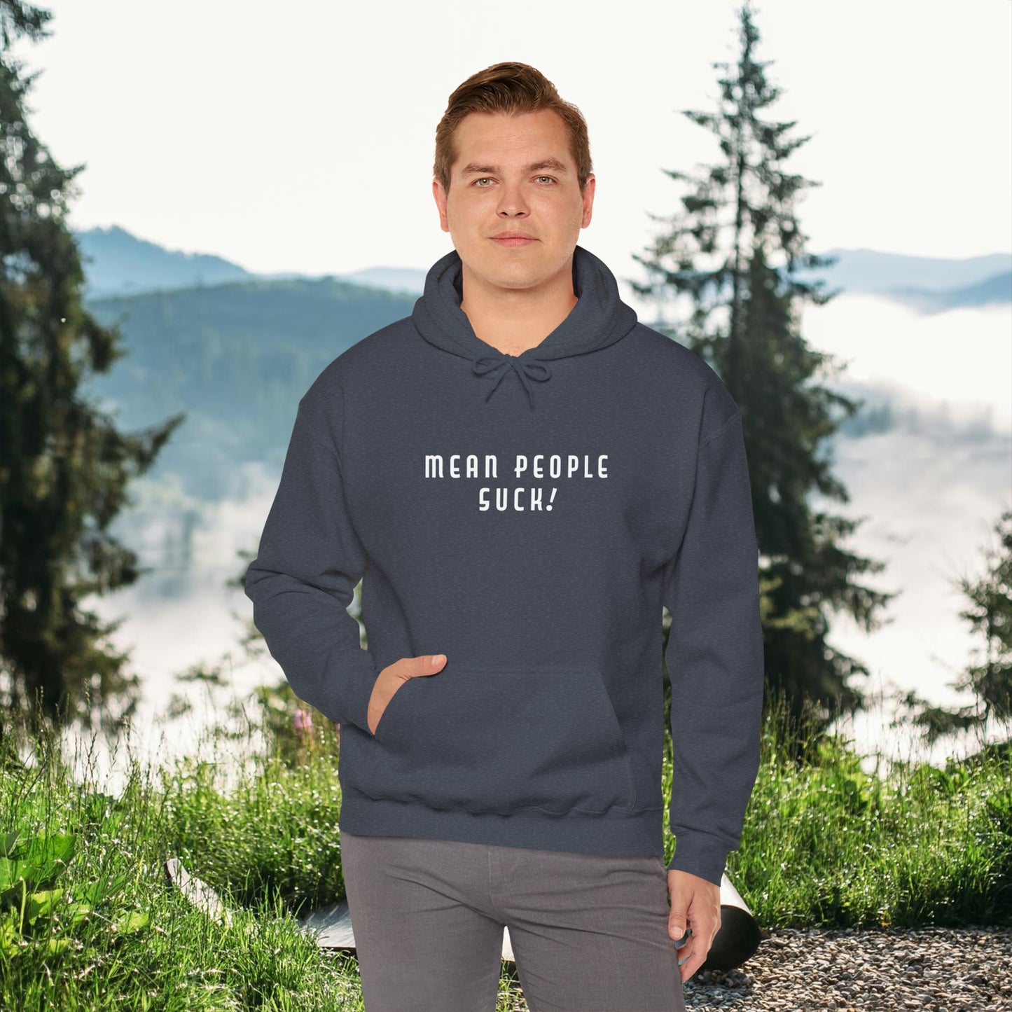 Mean People Suck! It's Kool to Be Kind! Unisex Heavy Blend™ Hooded Sweatshirt