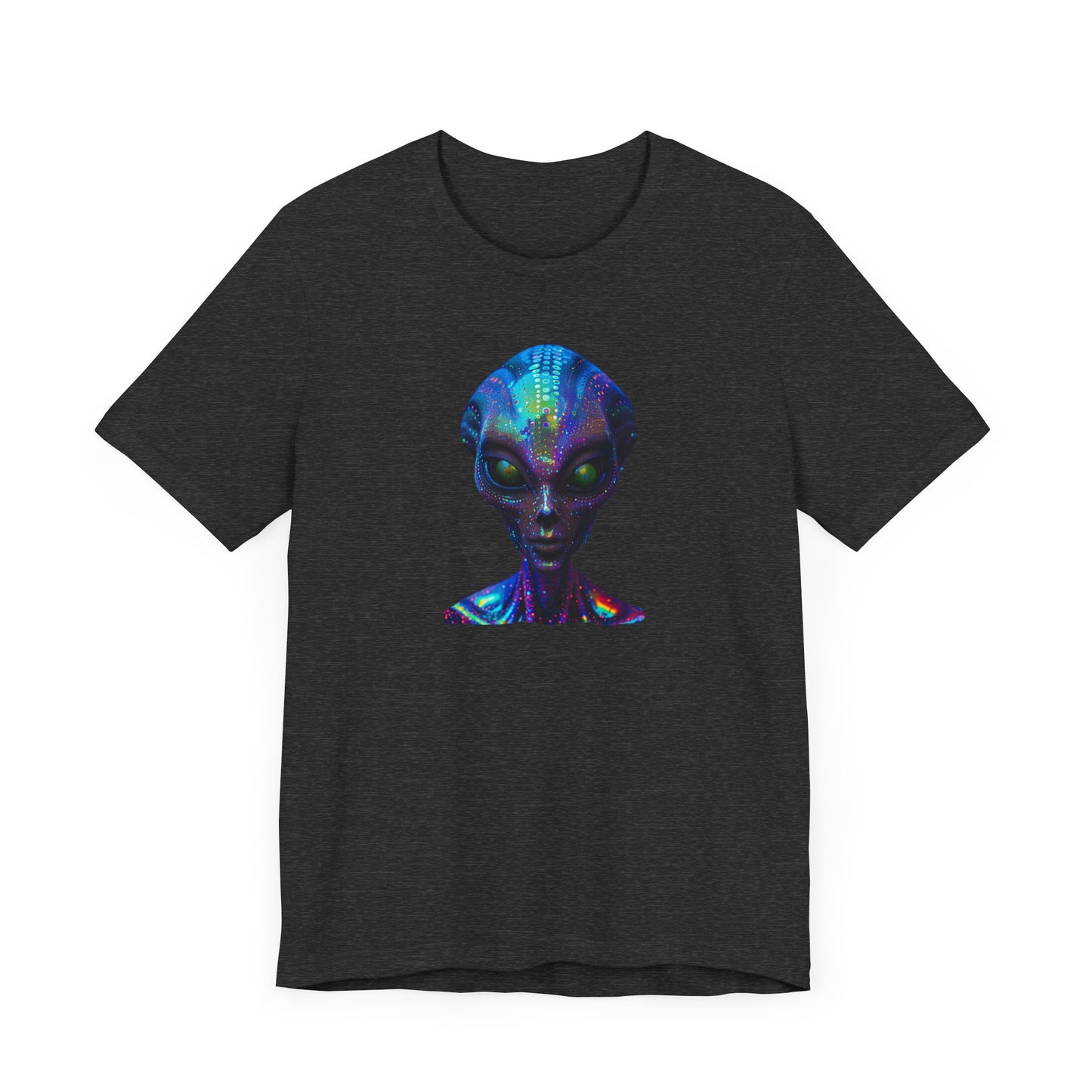 Florescent Alien Head Unisex Jersey Short Sleeve Tee