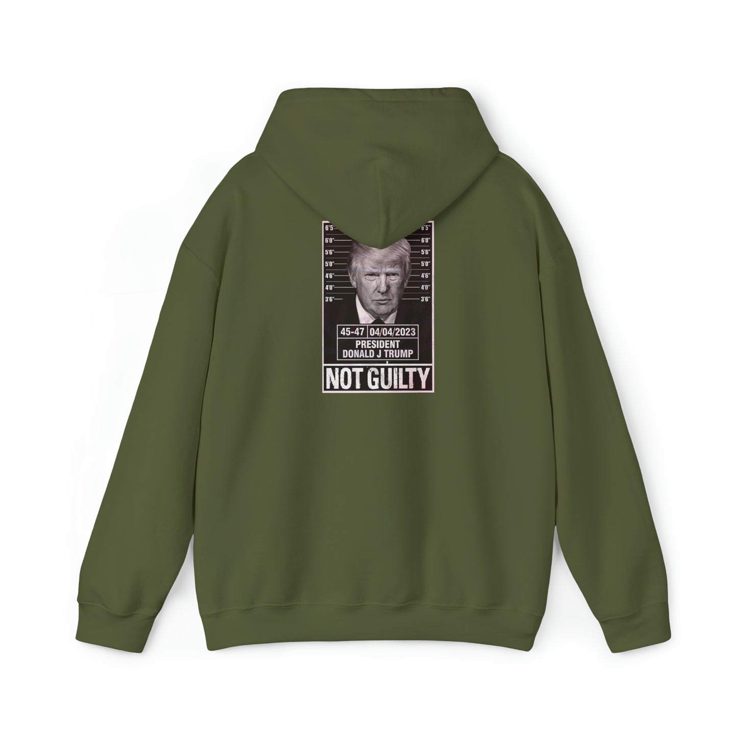 Trump Mug Shot Not Guilty Hoodie Sweatshirt
