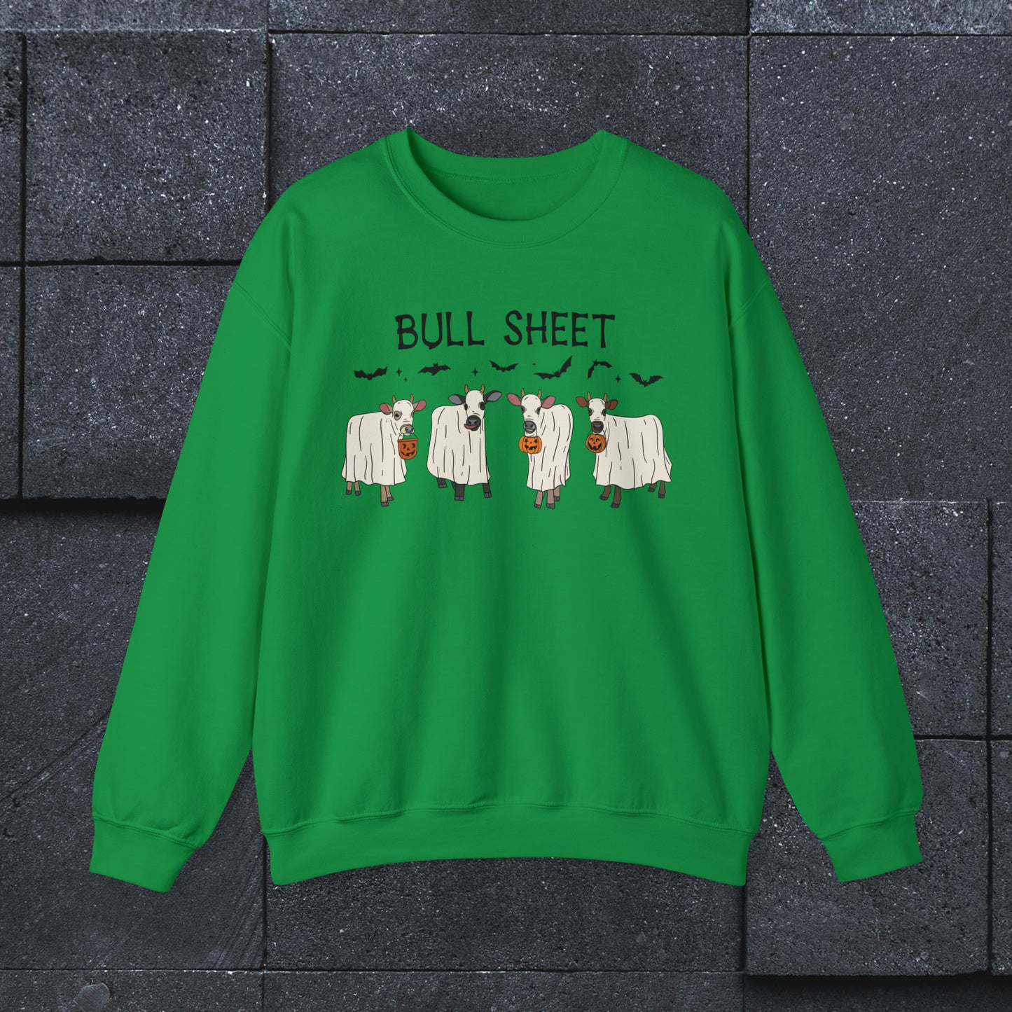 Bull Sheet Cow Sweatshirt, Halloween Shirt, Heavy Blend™ Crewneck Sweatshirt