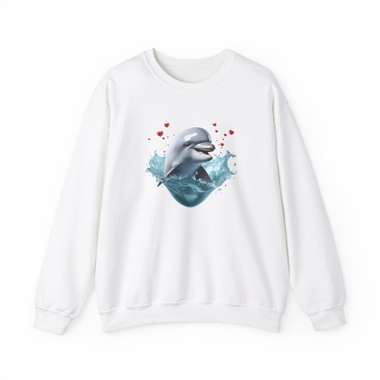 Dolphin Love Unisex Heavy Blend™ Crewneck Sweatshirt