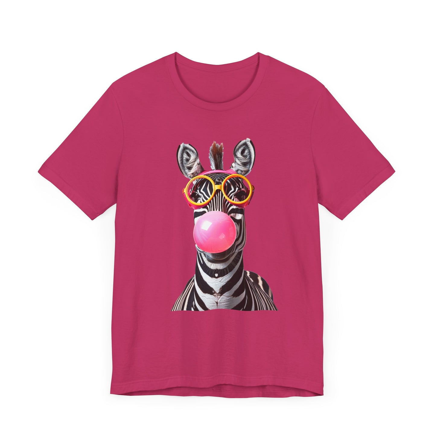 Bubblegum Zebra! Unisex Jersey Short Sleeve Tee