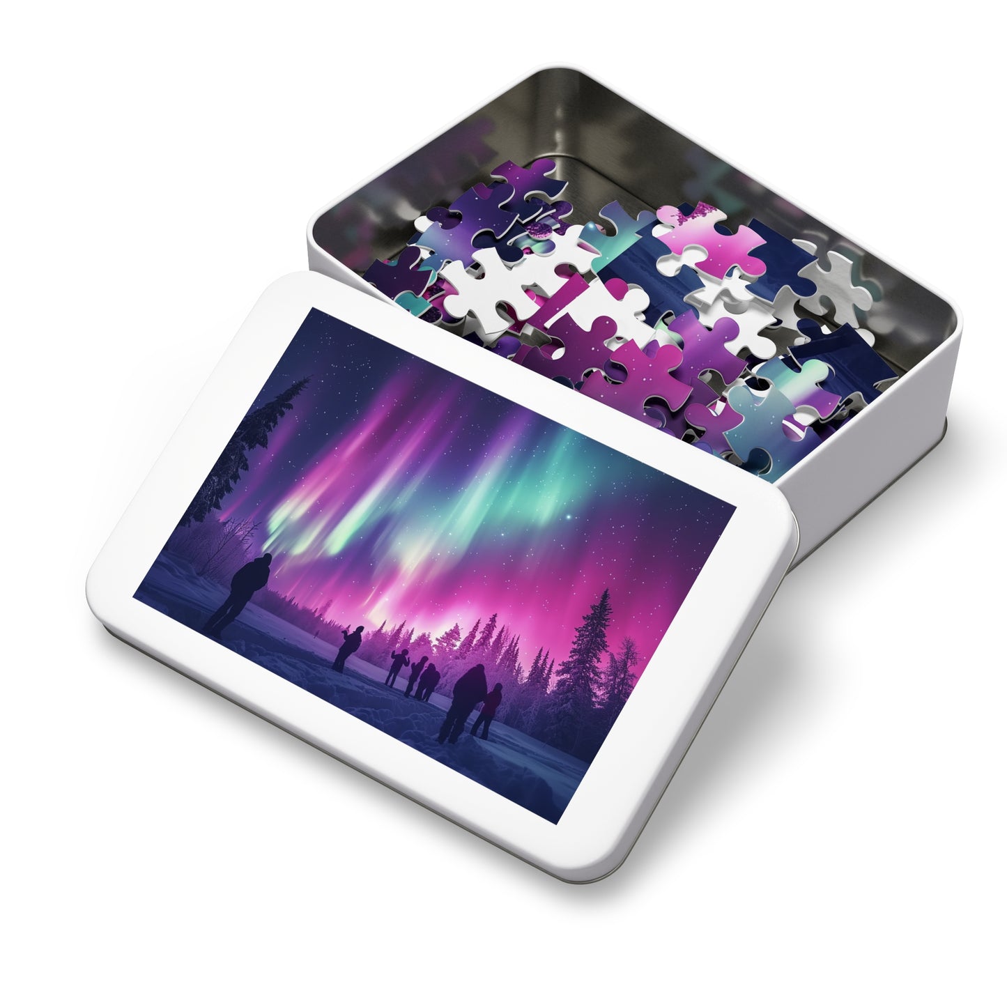 Looking at the Northern Lights Jigsaw Puzzle (30, 110, 252, 500,1000-Piece)