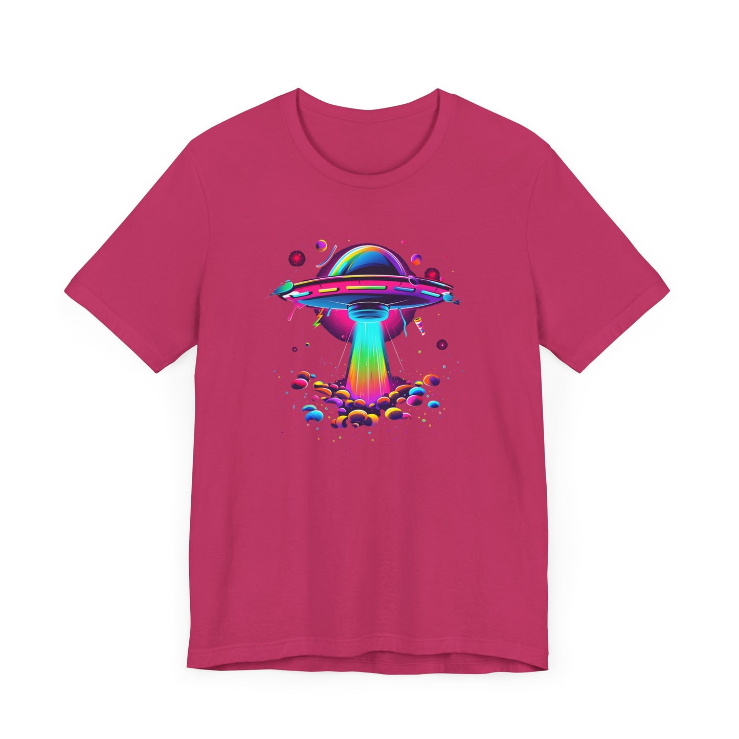 Neon Spaceship Unisex Jersey Short Sleeve Tee