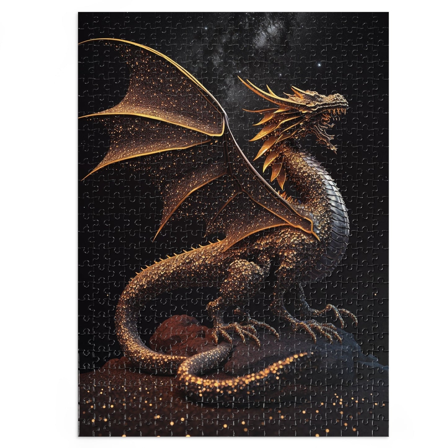 Golden Dragon Jigsaw Puzzle (30, 110, 252, 500,1000-Piece)