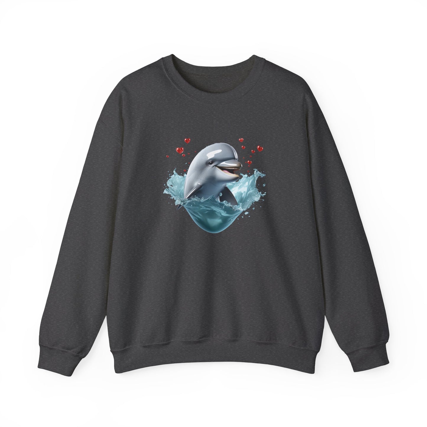 Dolphin Love Unisex Heavy Blend™ Crewneck Sweatshirt