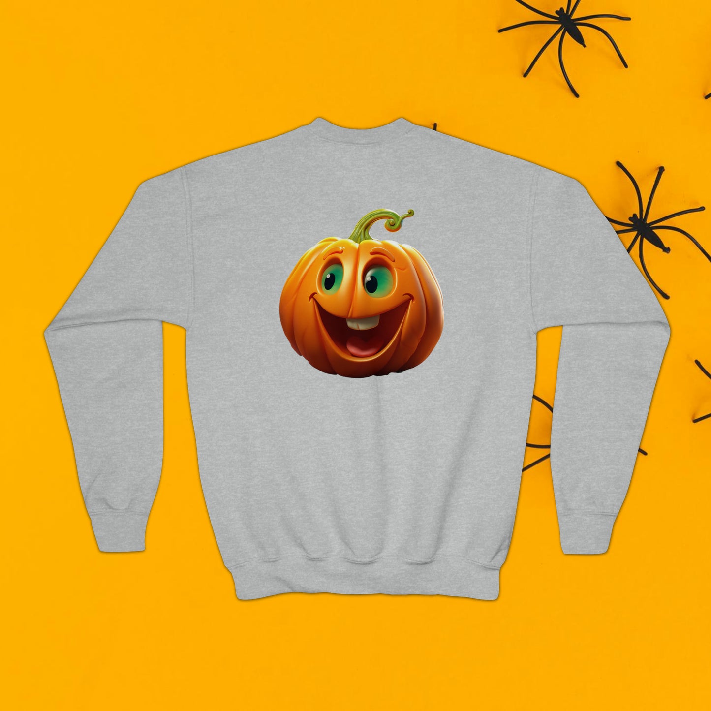 PERSONALIZED Double Sided Print, Halloween Sweatshirt for Kids, Halloween Sweatshirt, Funny Halloween, Youth Crewneck Sweatshirt