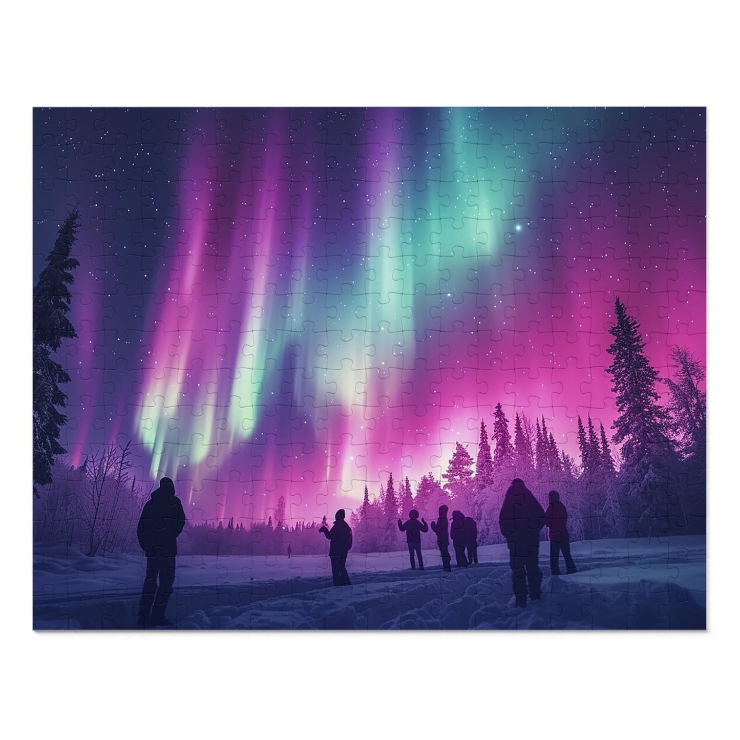 Looking at the Northern Lights Jigsaw Puzzle (30, 110, 252, 500,1000-Piece)