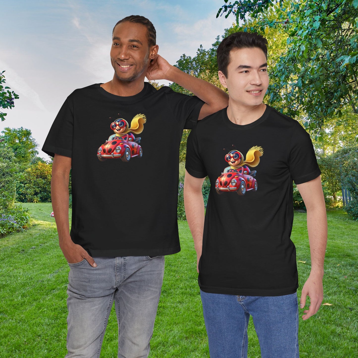The Ladybug Goes Rogue! Unisex Tee - Perfect for Kids and Animal Lovers