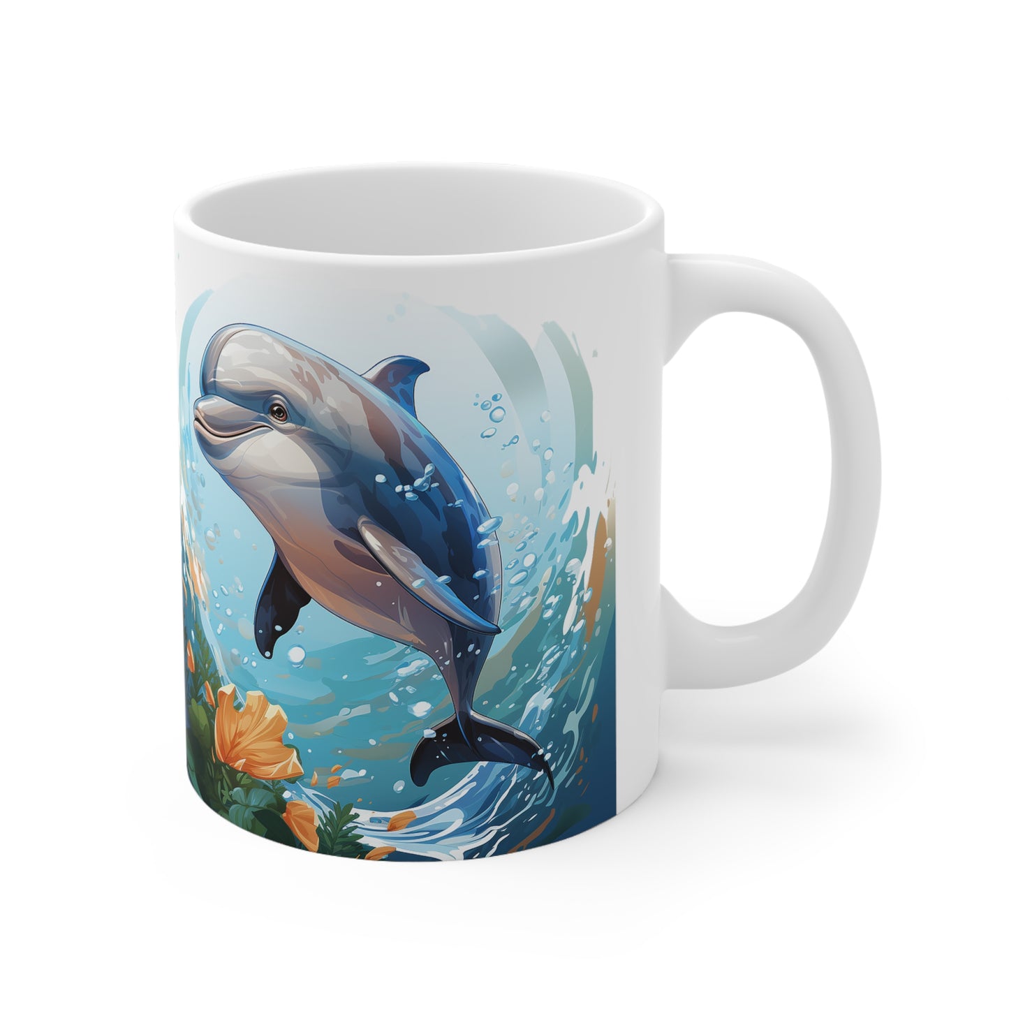 The Malloy Dolphin Collection Ceramic Mug 11oz