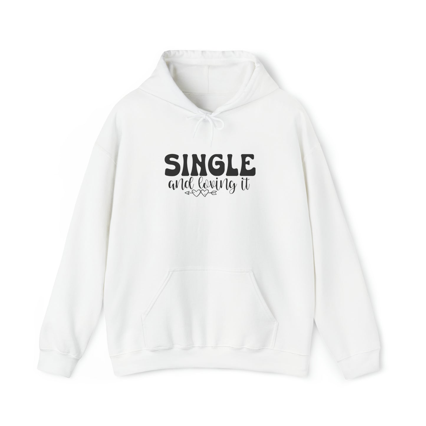 I'm Single and Loving It Unisex Heavy Blend™ Hooded Sweatshirt