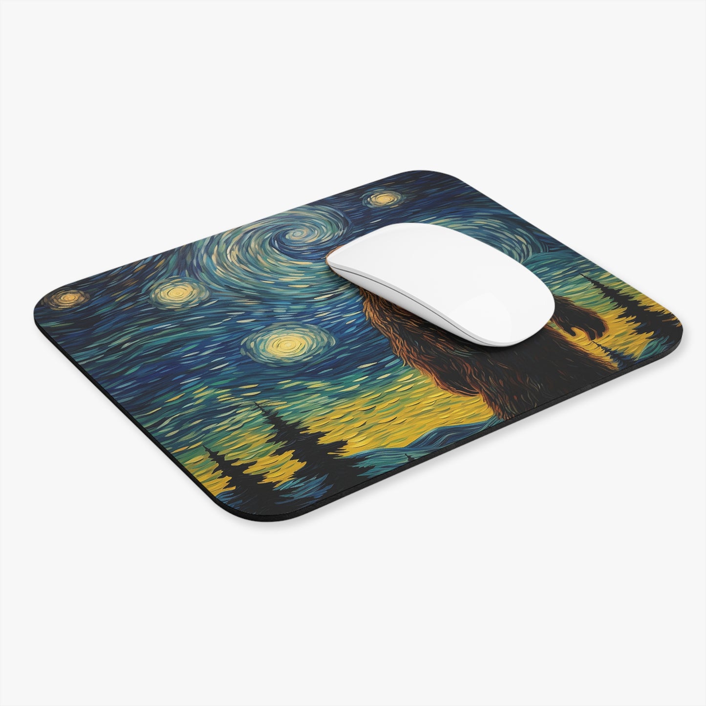 Big Foot Starry Night Mouse Pad (Rectangle)