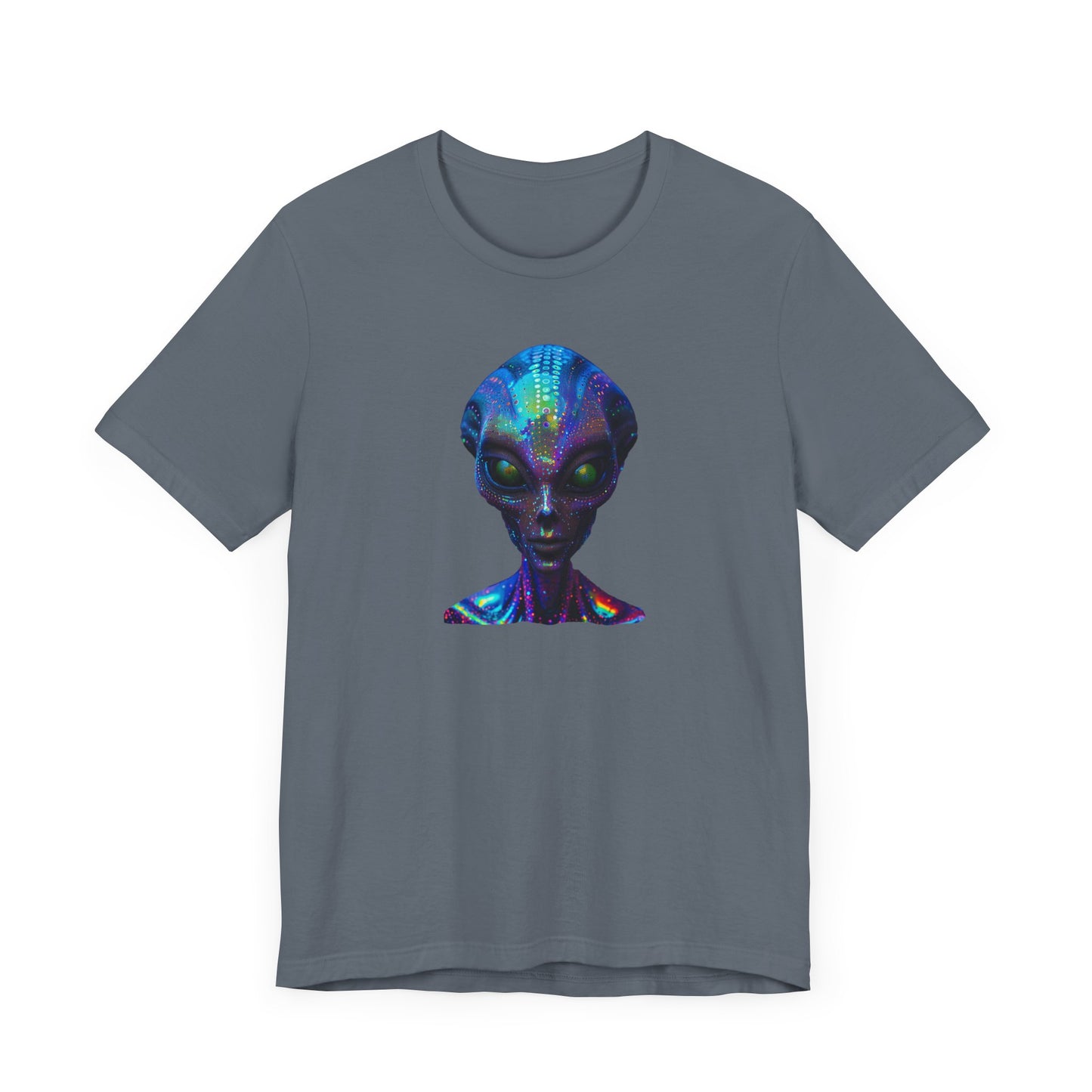 Florescent Alien Head Unisex Jersey Short Sleeve Tee