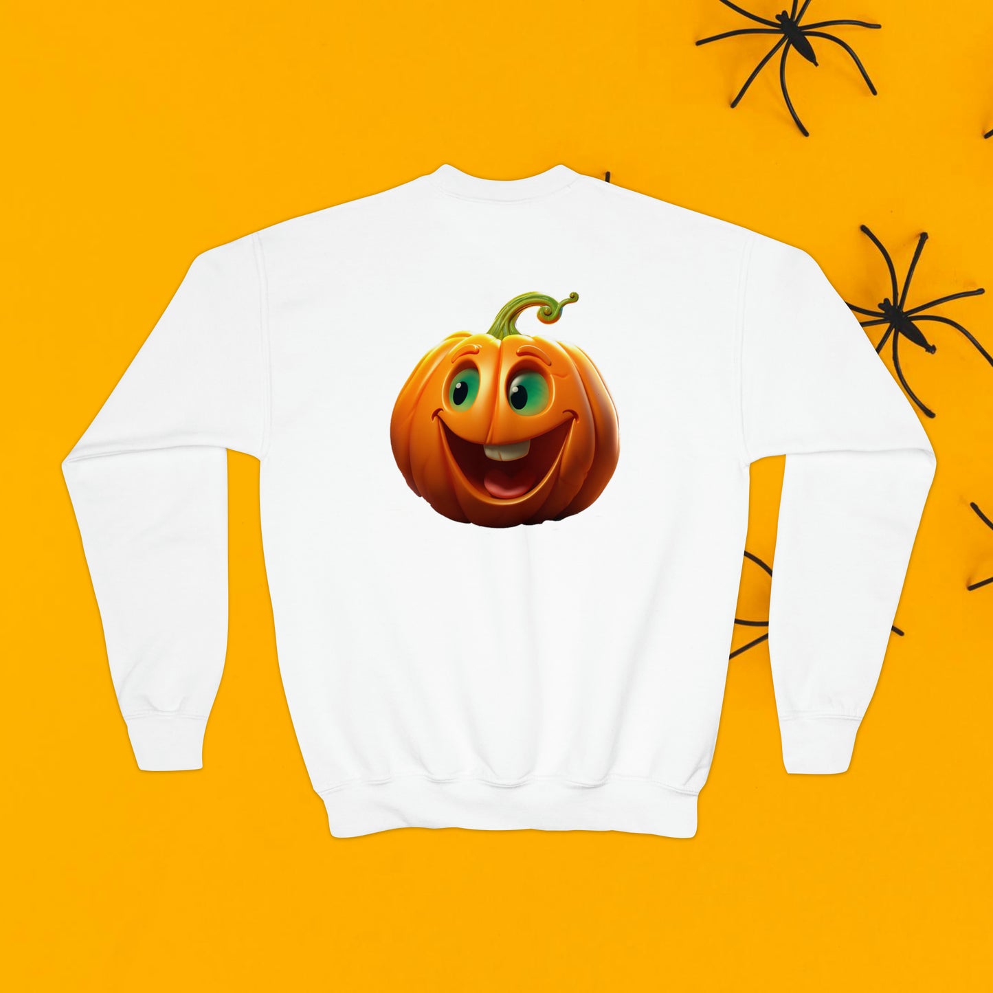 PERSONALIZED Double Sided Print, Halloween Sweatshirt for Kids, Halloween Sweatshirt, Funny Halloween, Youth Crewneck Sweatshirt
