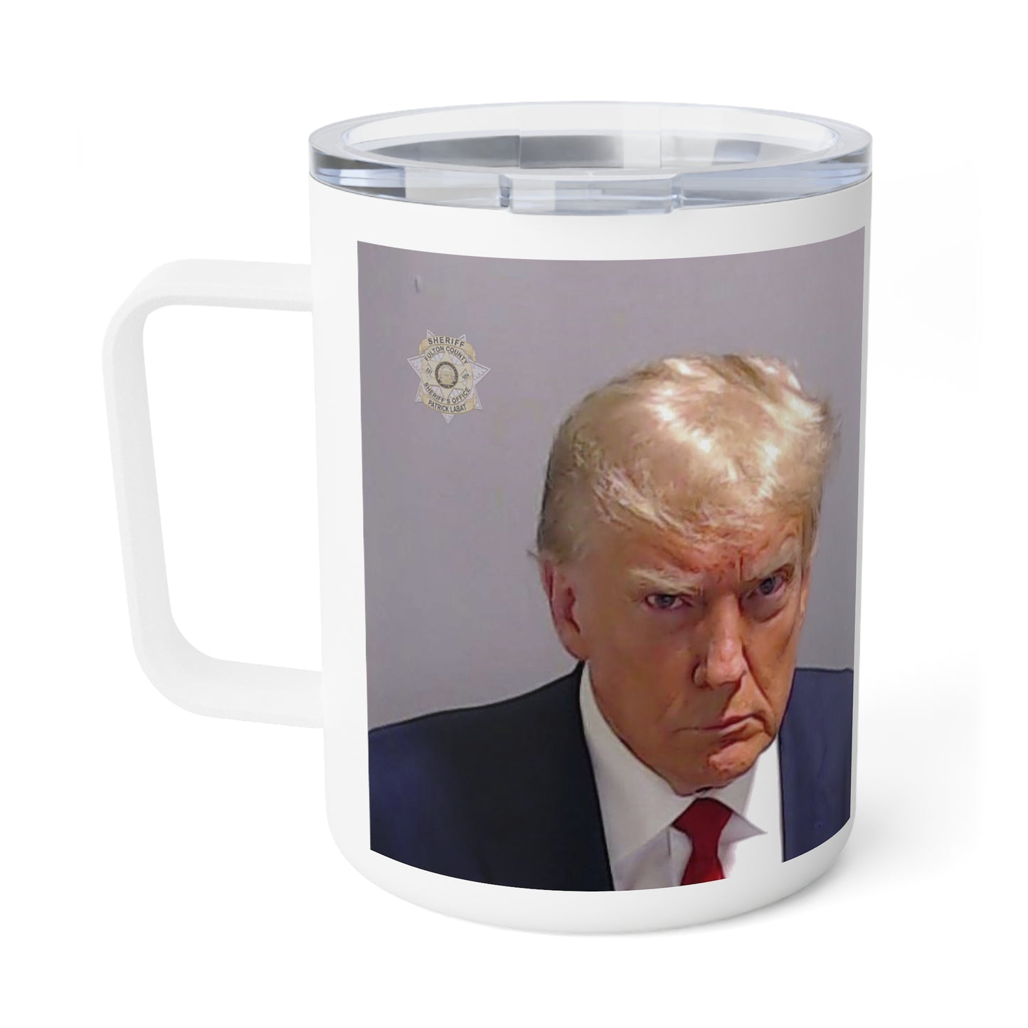President Trump Mug Shot Insulated Coffee Mug