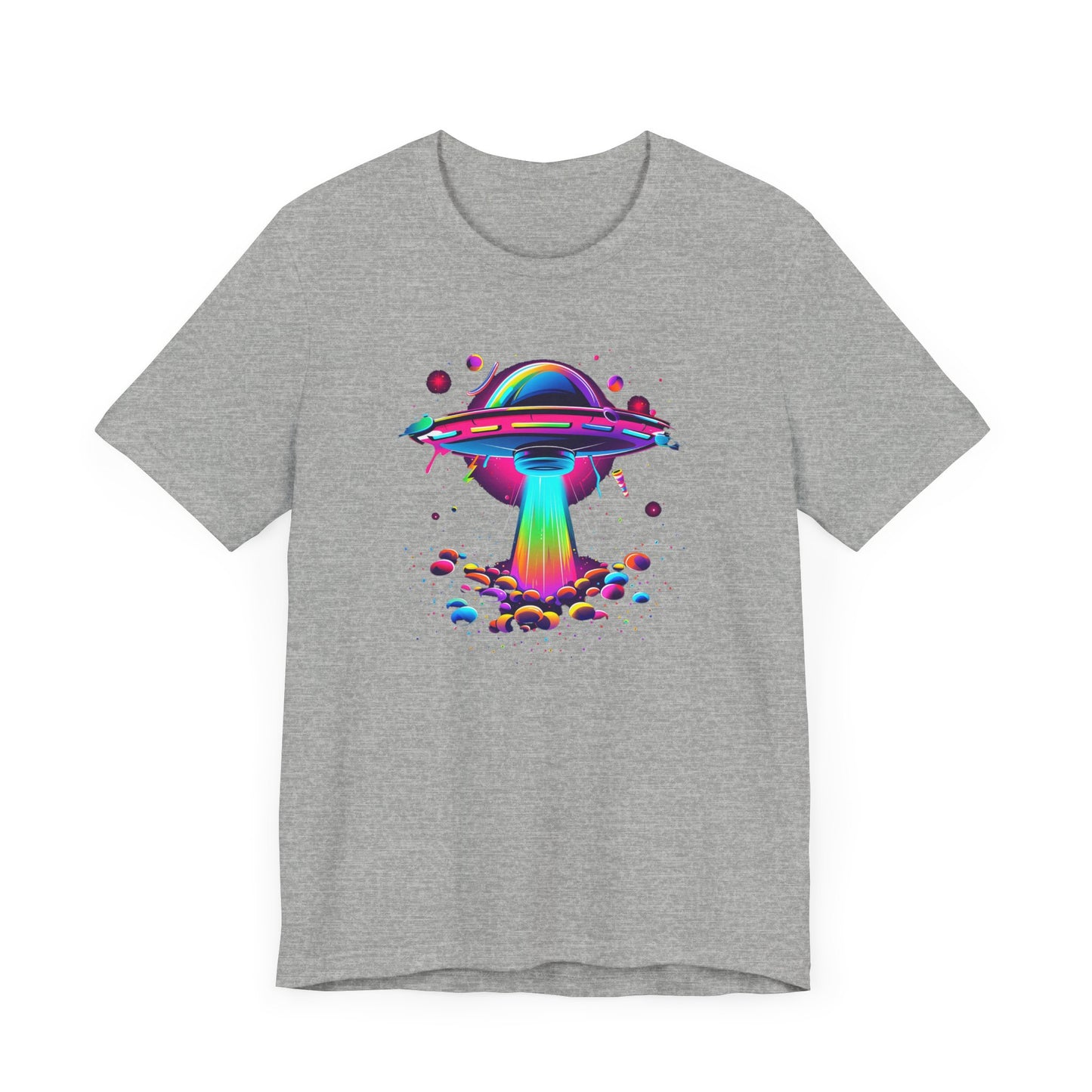 Neon Spaceship Unisex Jersey Short Sleeve Tee