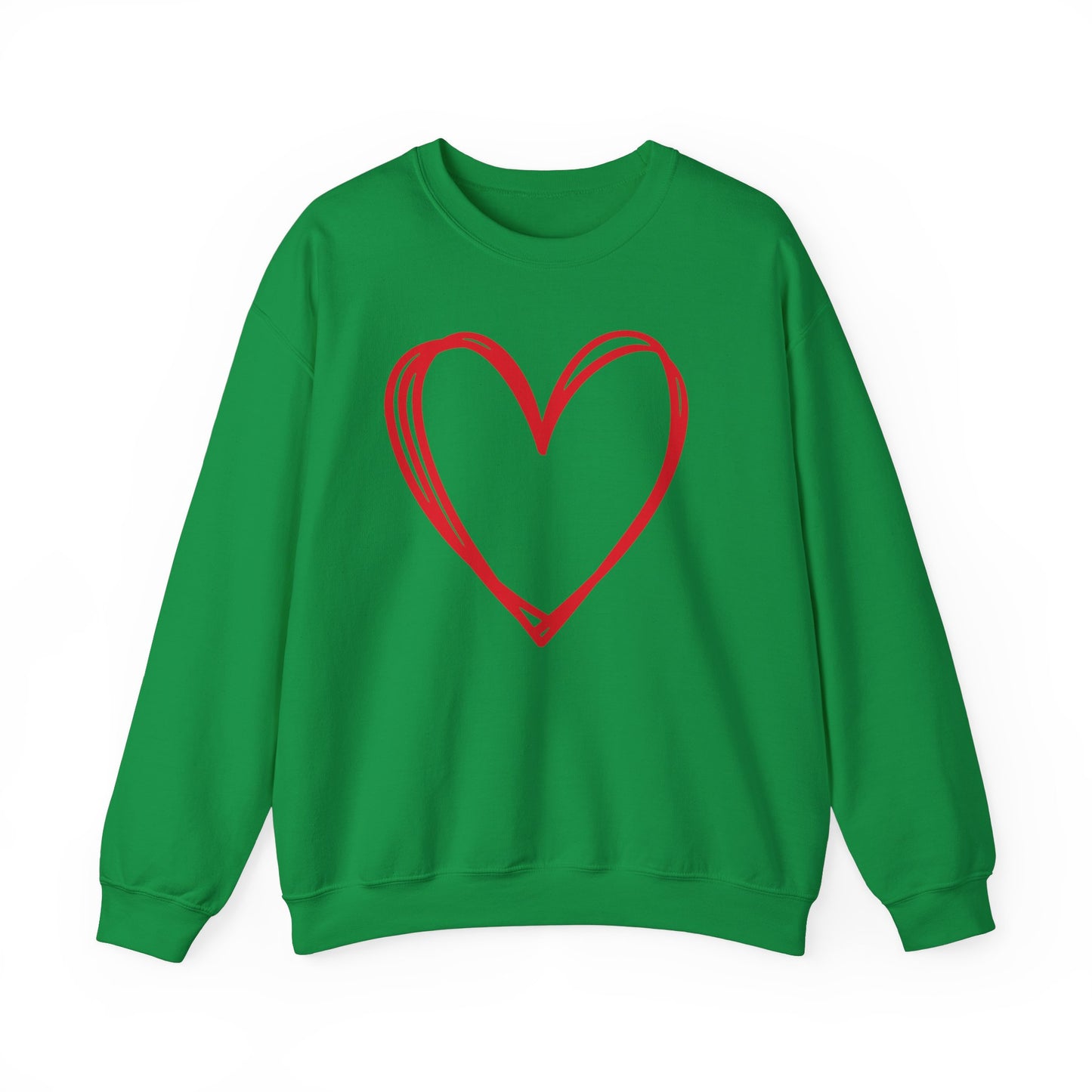 Hand-drawn Heart Unisex Heavy Blend™ Crewneck Sweatshirt