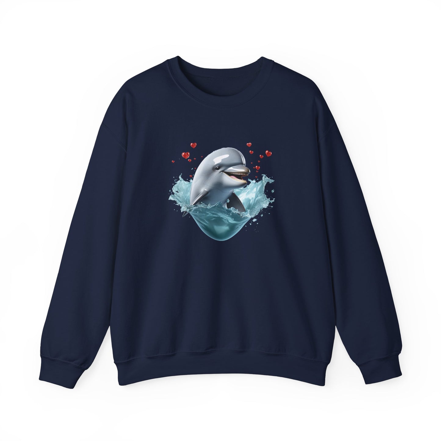 Dolphin Love Unisex Heavy Blend™ Crewneck Sweatshirt