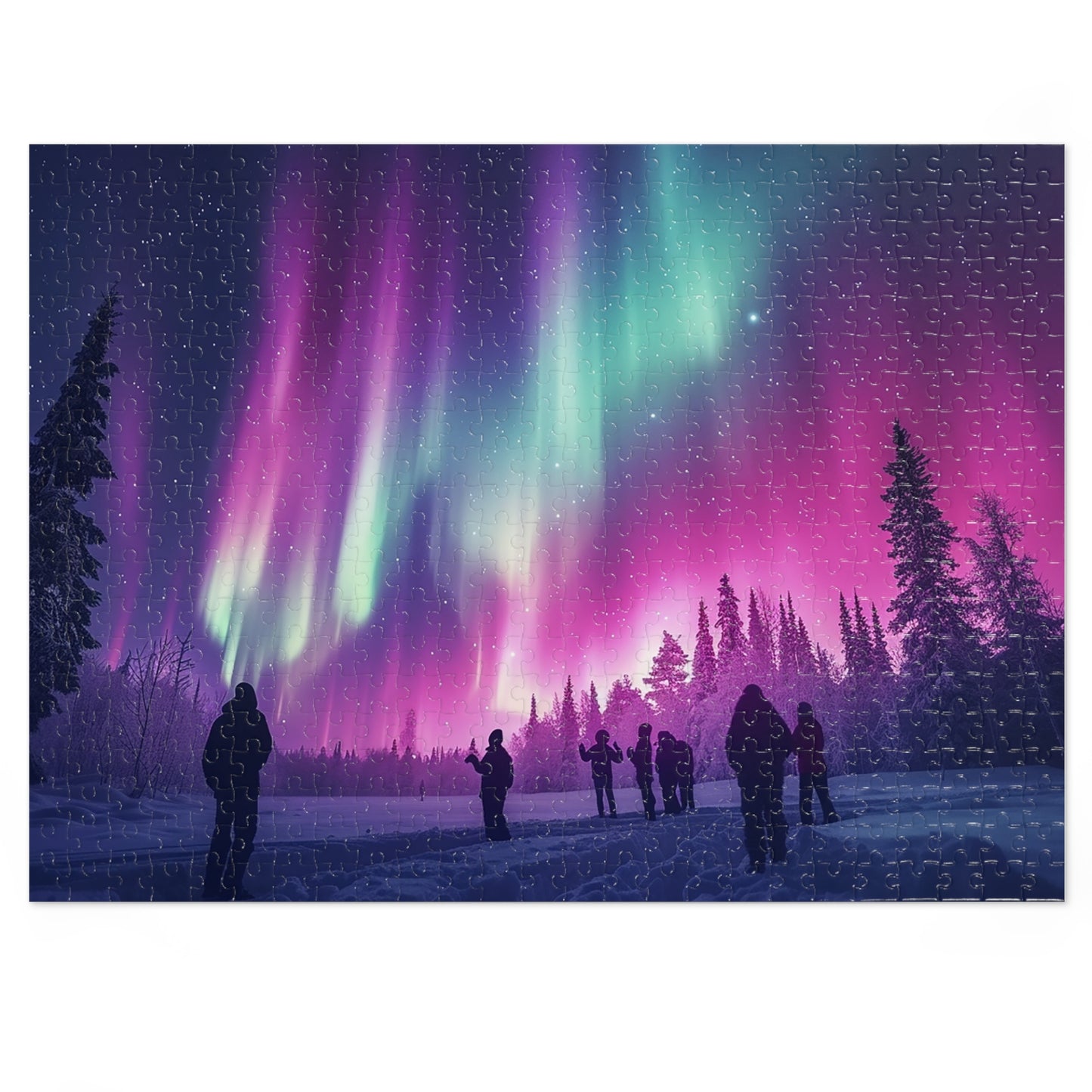 Looking at the Northern Lights Jigsaw Puzzle (30, 110, 252, 500,1000-Piece)