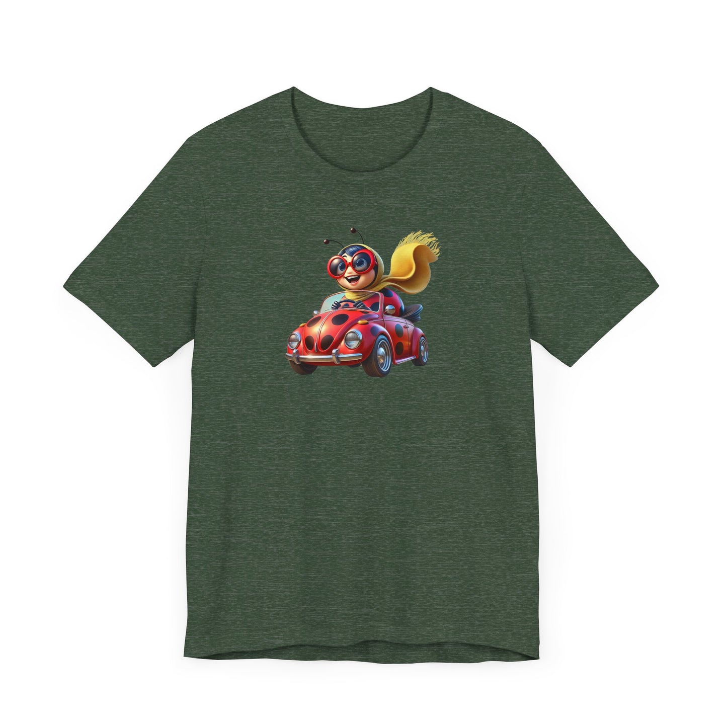The Ladybug Goes Rogue! Unisex Tee - Perfect for Kids and Animal Lovers