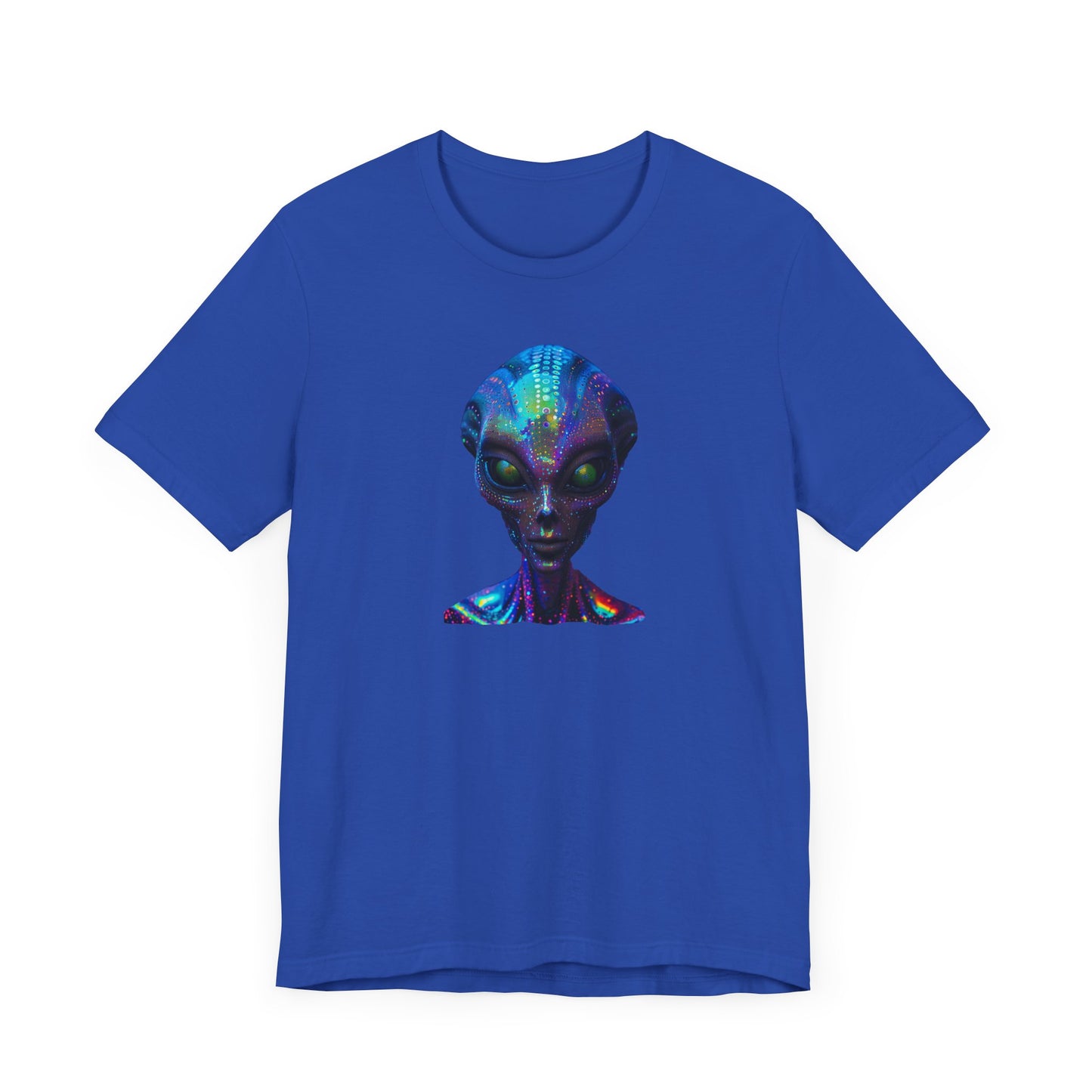 Florescent Alien Head Unisex Jersey Short Sleeve Tee