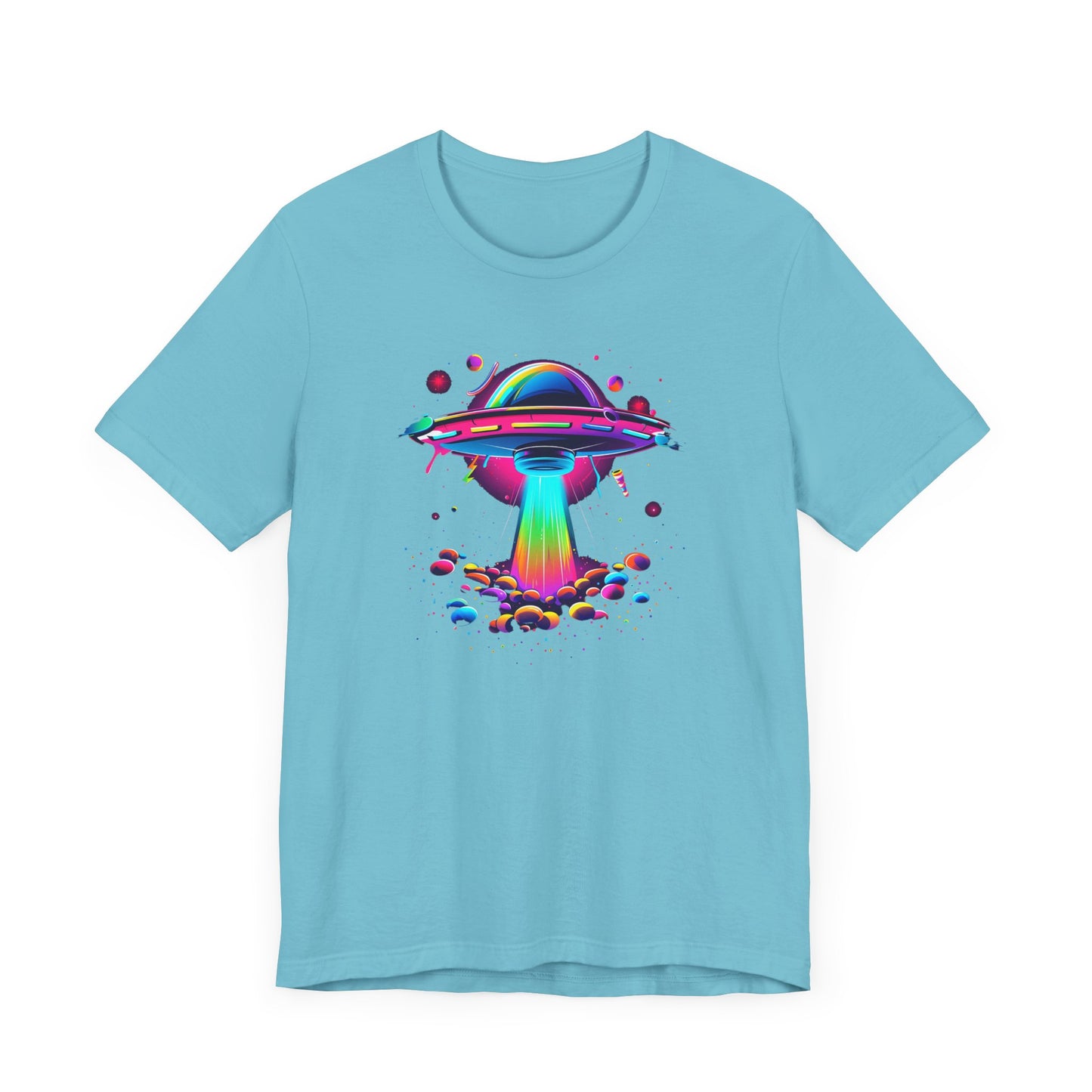 Neon Spaceship Unisex Jersey Short Sleeve Tee