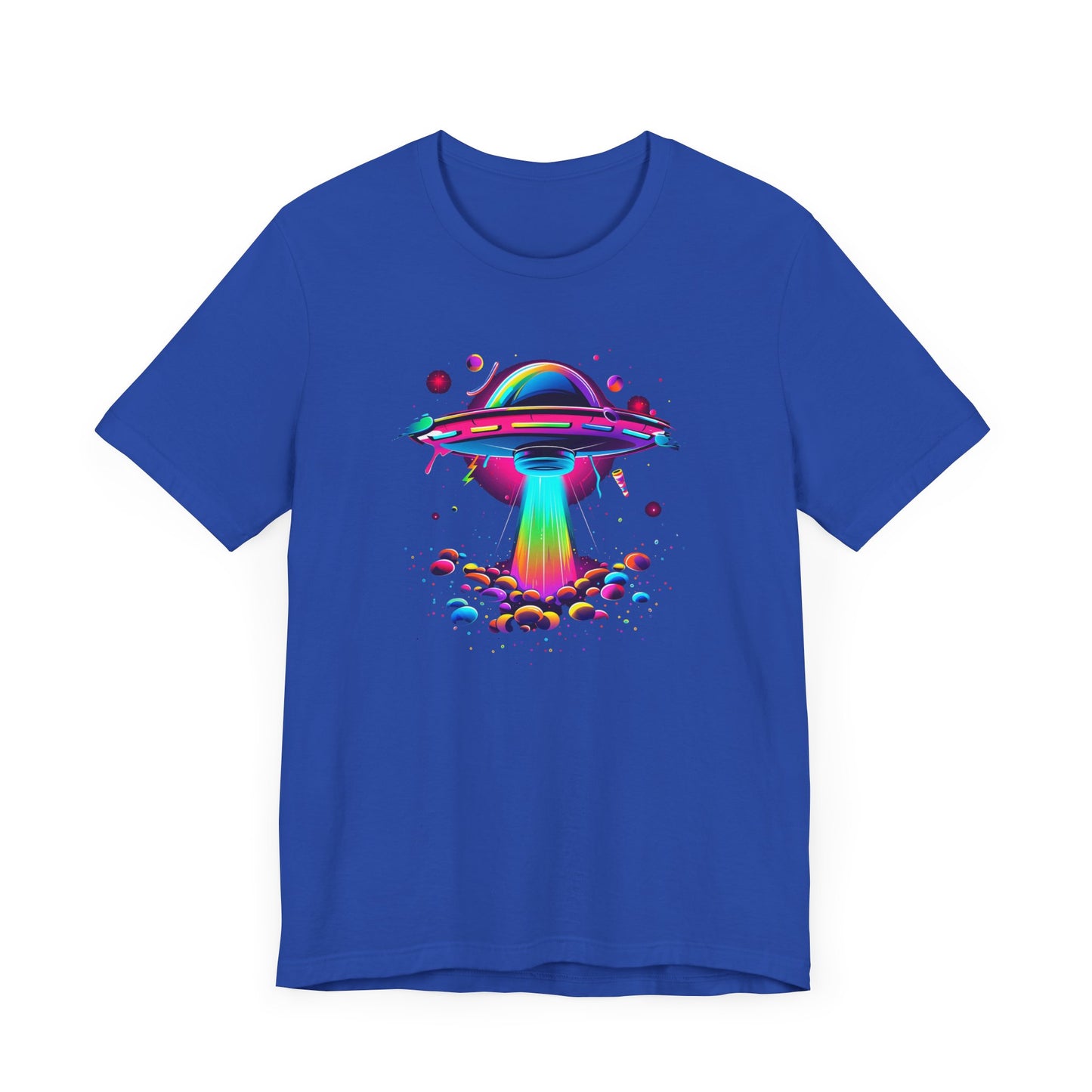 Neon Spaceship Unisex Jersey Short Sleeve Tee