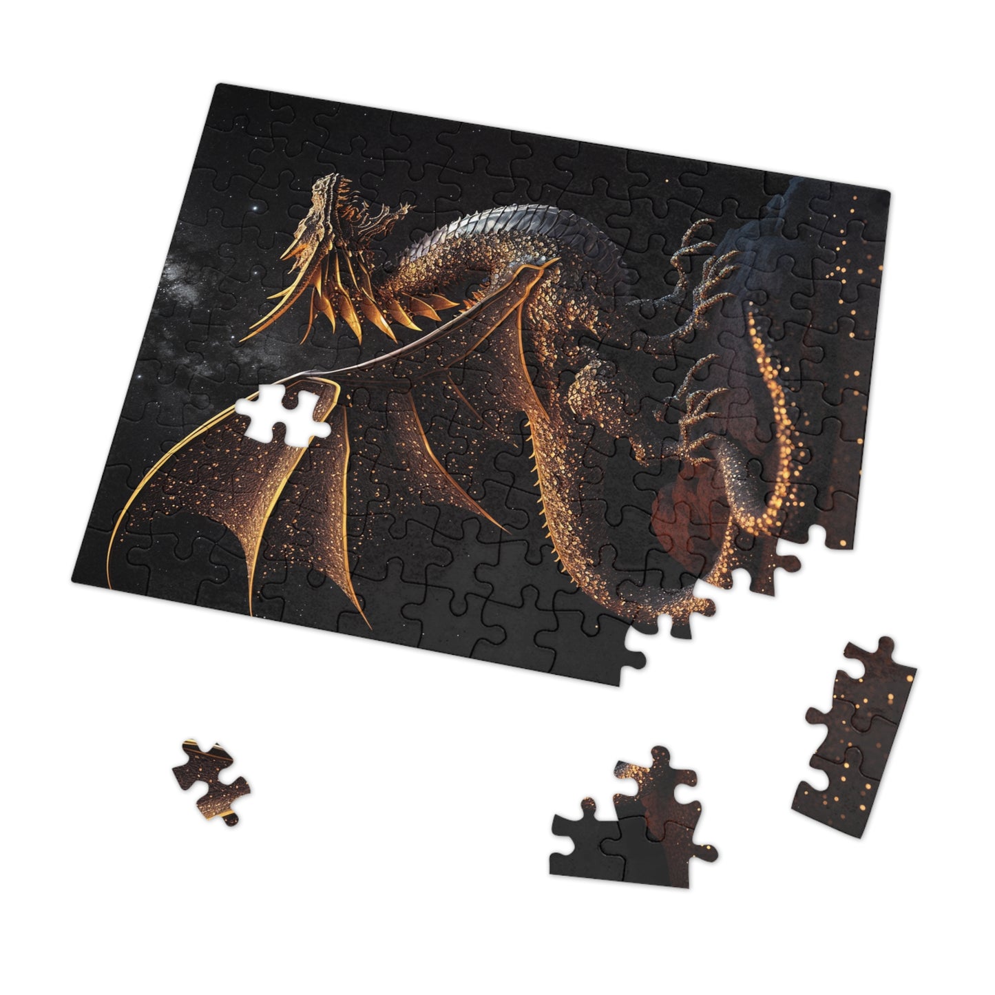 Golden Dragon Jigsaw Puzzle (30, 110, 252, 500,1000-Piece)