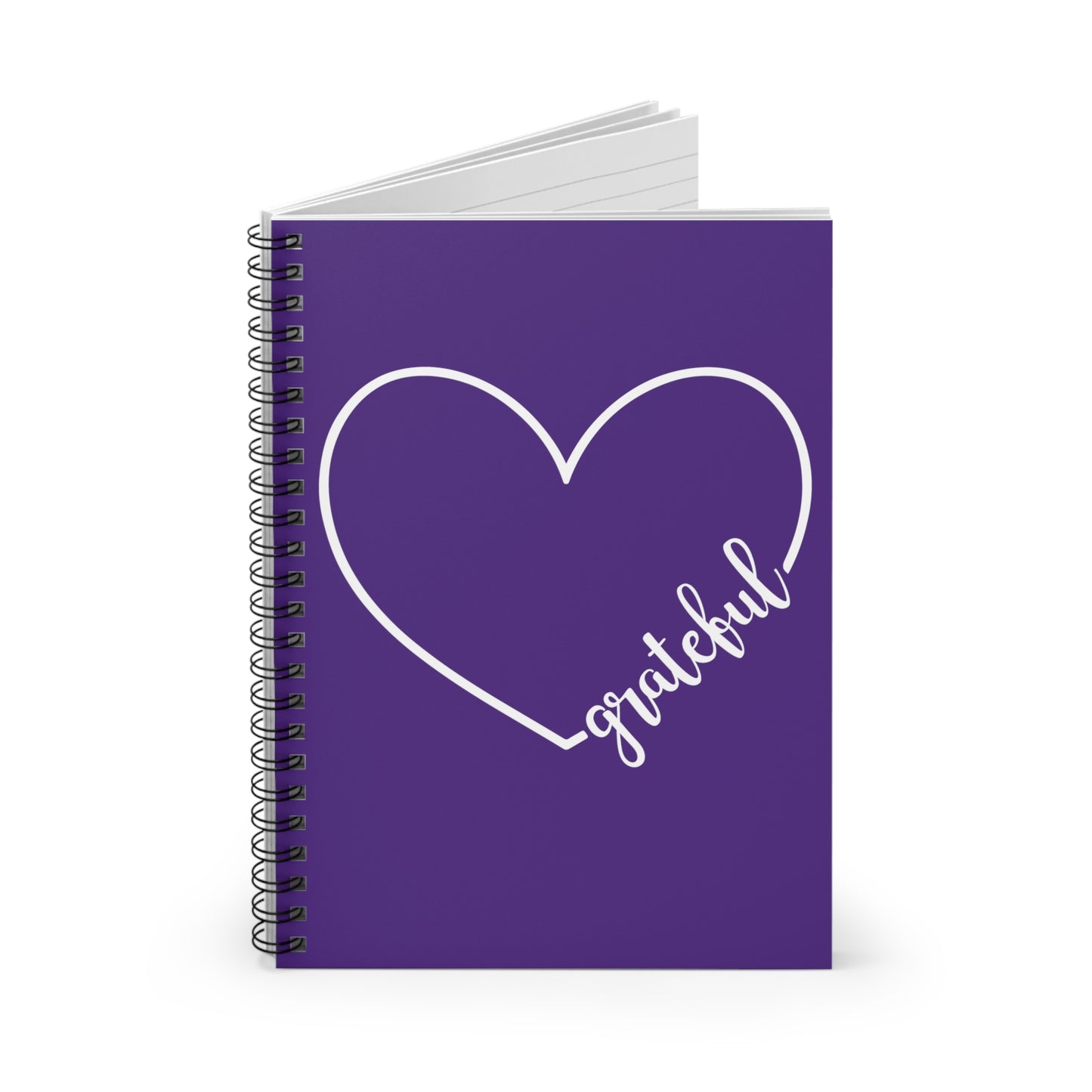 Grateful Heart Spiral Notebook - Ruled Line
