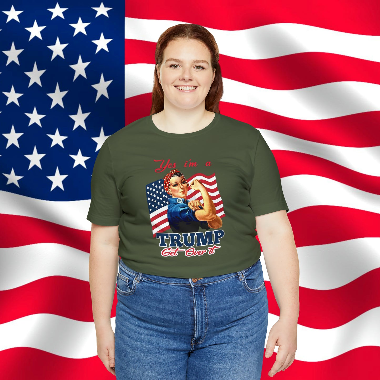 Yes I'm a Trump Girl Get Over It Unisex Jersey Short Sleeve Tee