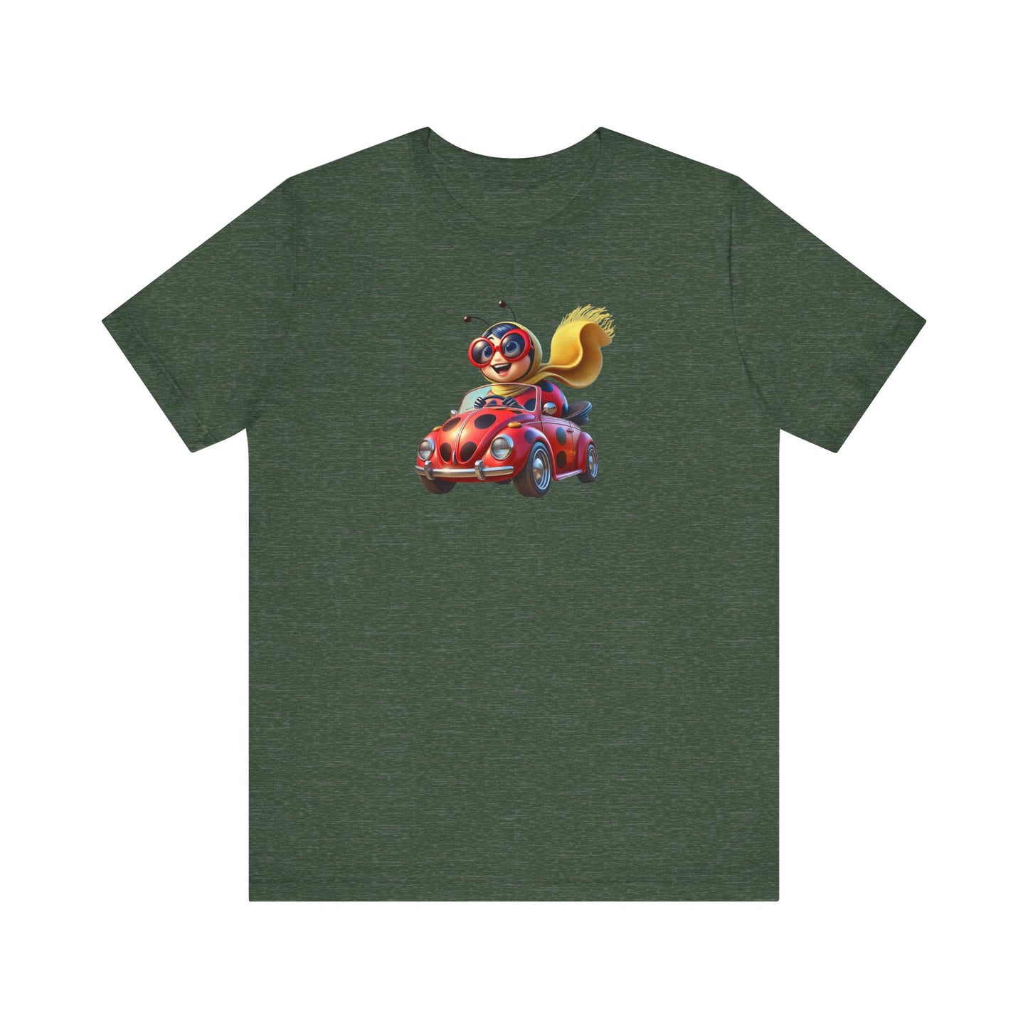 The Ladybug Goes Rogue! Unisex Tee - Perfect for Kids and Animal Lovers