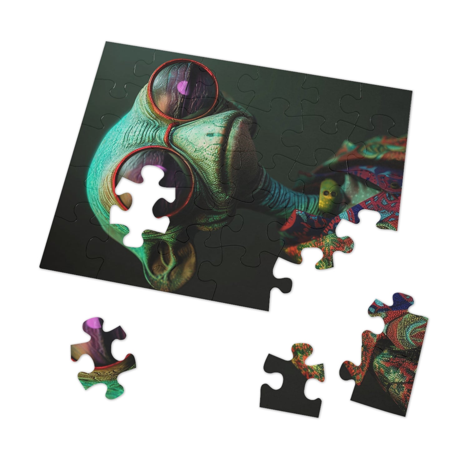 Cool Alien Jigsaw Puzzle (30, 110, 252, 500,1000-Piece)