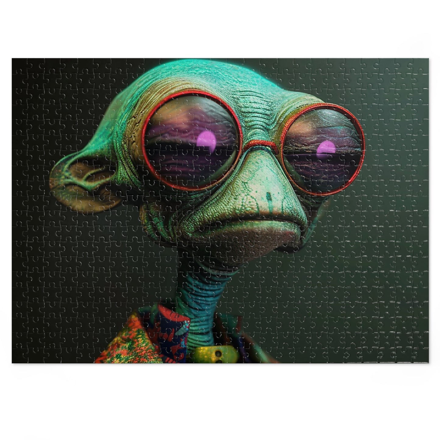 Cool Alien Jigsaw Puzzle (30, 110, 252, 500,1000-Piece)