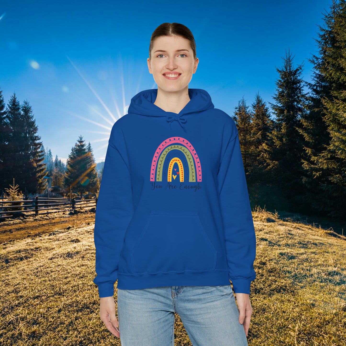 You Are Enough Unisex Heavy Blend™ Hooded Sweatshirt