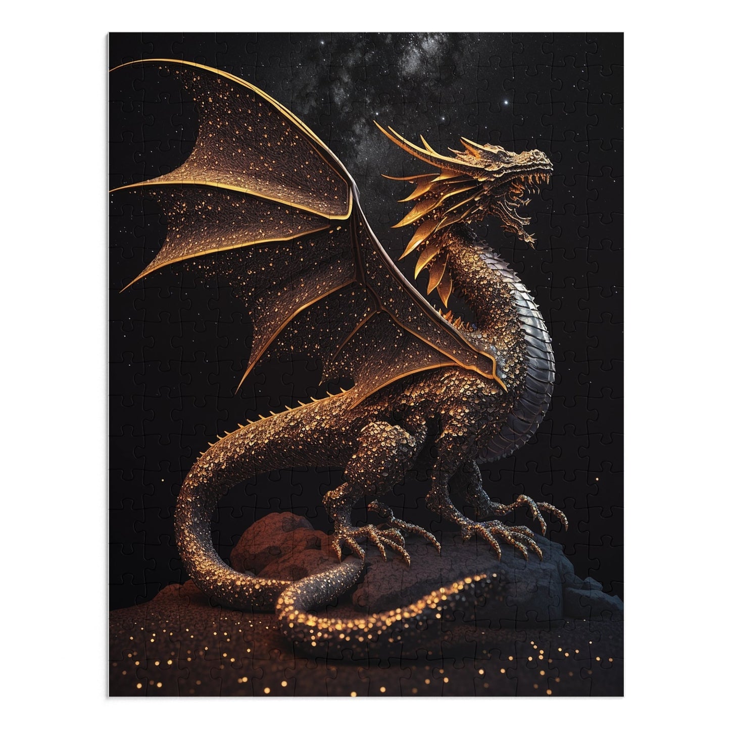 Golden Dragon Jigsaw Puzzle (30, 110, 252, 500,1000-Piece)