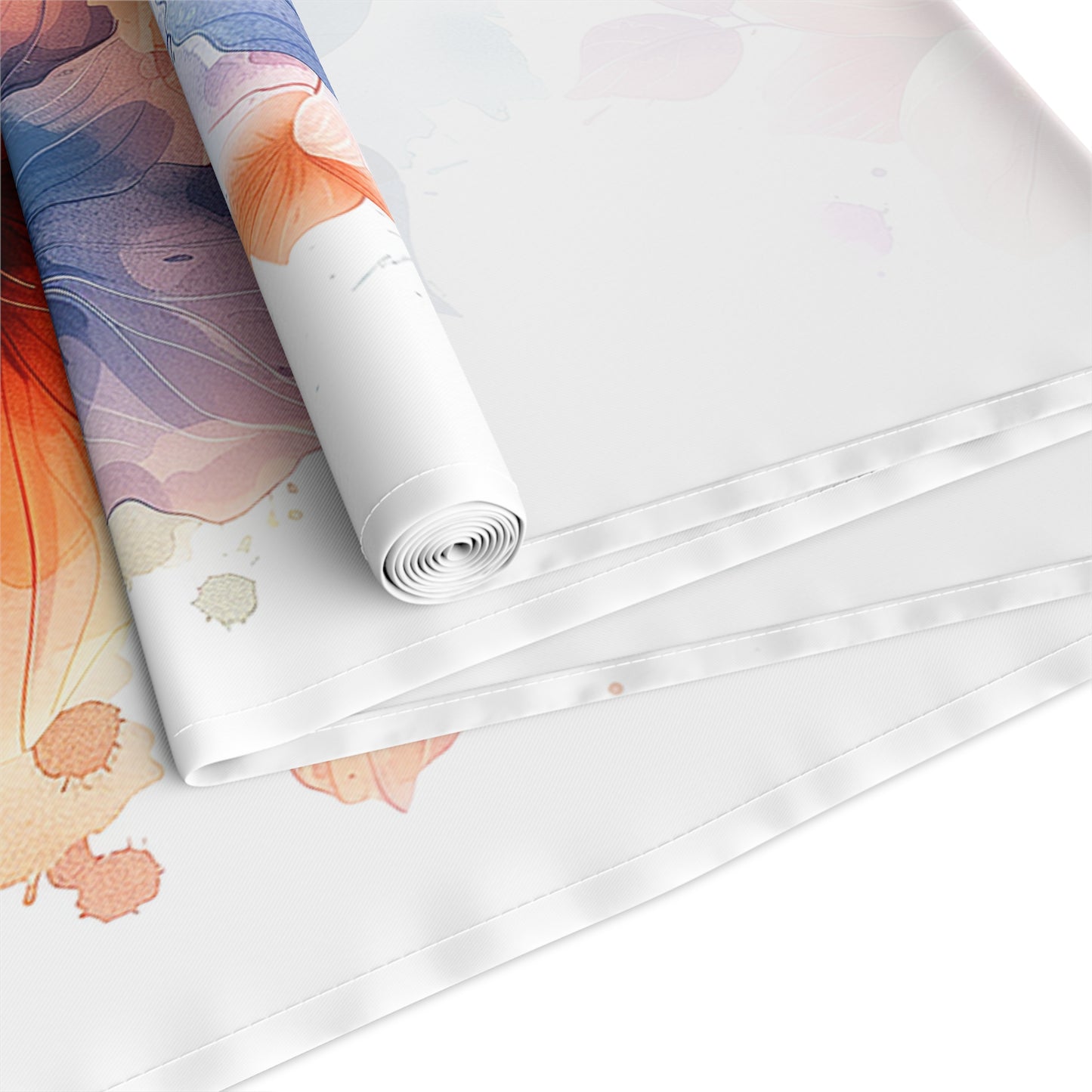 Beautiful Watercolor Flower Table Runner (Cotton, Poly)