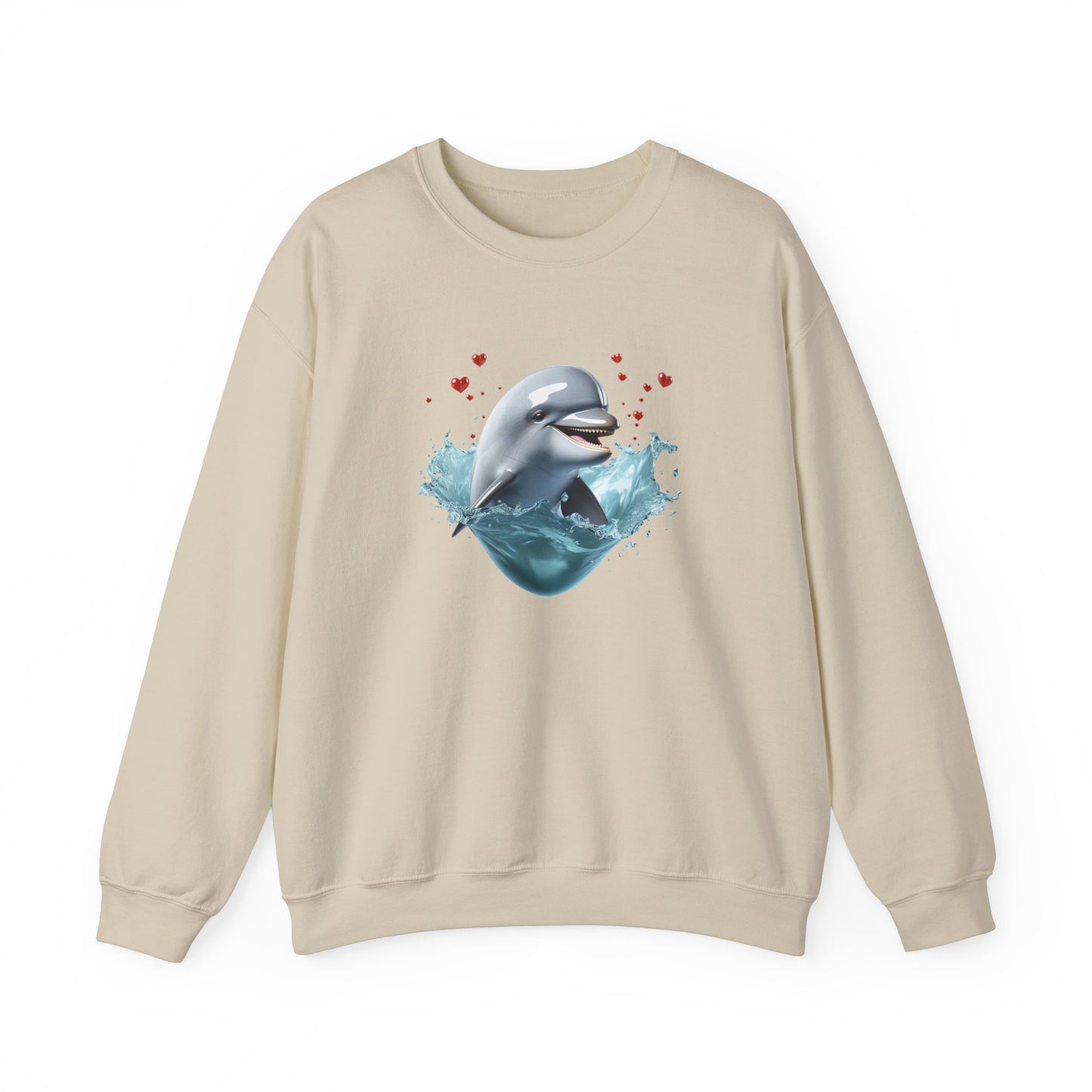 Dolphin Love Unisex Heavy Blend™ Crewneck Sweatshirt