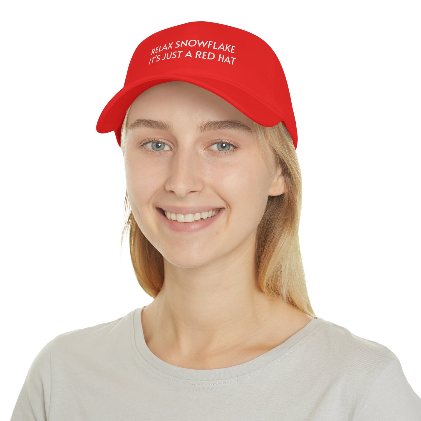 Relax Snowflake It's Just a Red Hat style 1 Low Profile Baseball Cap