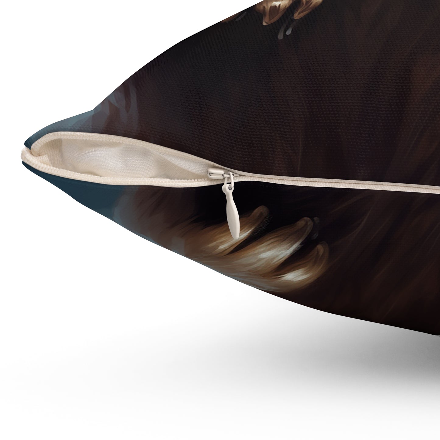 Sweet Otter Spun Polyester Square Pillow