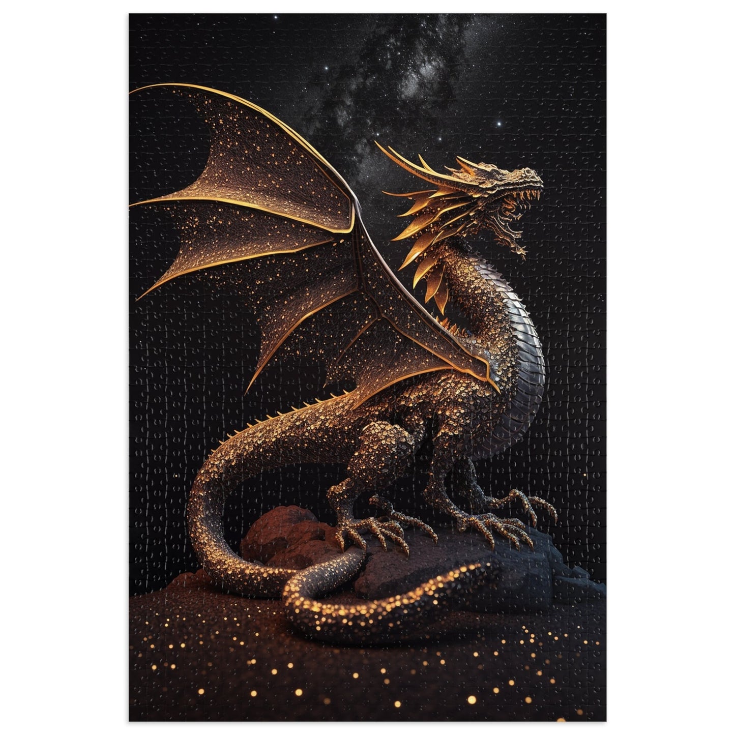 Golden Dragon Jigsaw Puzzle (30, 110, 252, 500,1000-Piece)